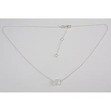 collier ras de cou  argent avec pierre