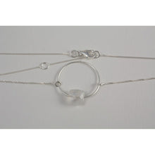 collier ras de cou  argent avec pierre