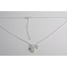 collier ras de cou  argent avec pierre