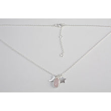 collier ras de cou  argent avec pierre