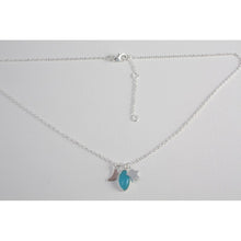 collier ras de cou  argent avec pierre