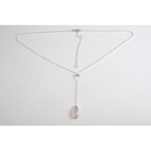 collier ras de cou  argent avec pierre