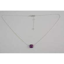 collier ras de cou  argent avec pierre