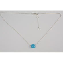 collier ras de cou  argent avec pierre