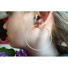 créoles 60mm argent nos mégas