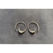 creoles spirales ouvertes en argent