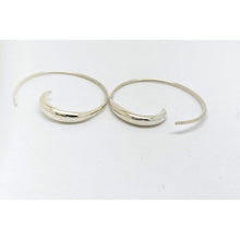 creoles spirales ouvertes en argent