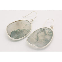 Grandes boucles d'oreilles agate mousse