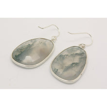 Grandes boucles d'oreilles agate mousse