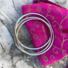 bracelet jonc triple en argent