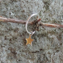 mono boucle avec pendant étoile, la créole stylée