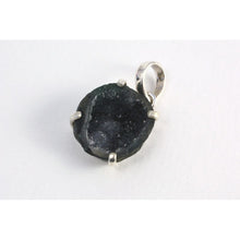 Pendentif agate noire et argent 925em