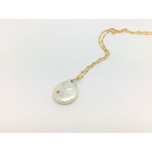 pendentif perle et tourmaline