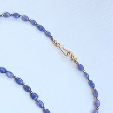 Collier parme en Tanzanite