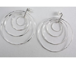 Boucles d'oreilles argent 925e longues